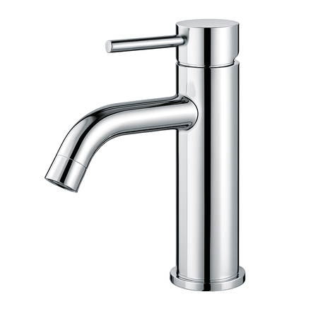 Griferia Para Lavatorio Monocomand Novohome Acero Inox Cromo