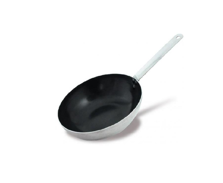 Wok Sarten 30 Cm Profesional Mango Acero Inox Guadix Plateado