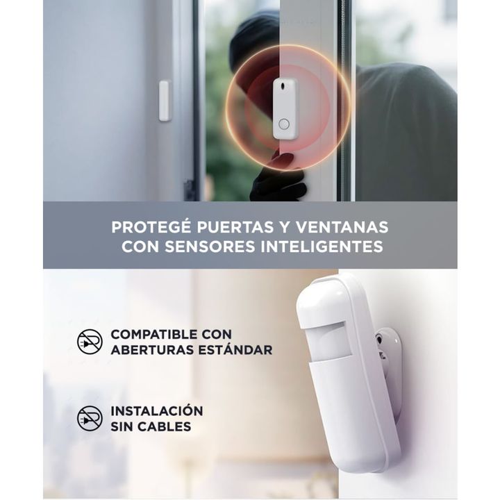 Kit de Alarma Domiciliaria Gadnic Inalámbrica GSM Con Pantalla LED - Vista 5