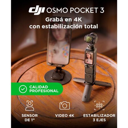 Osmo Pocket 3 Creator Combo DJI Cámara 4K
