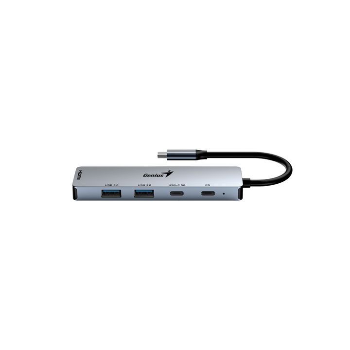 Hub Genius UH-500 USB-C a USBx2 HDMIx1 USB-Cx1 - Vista 1