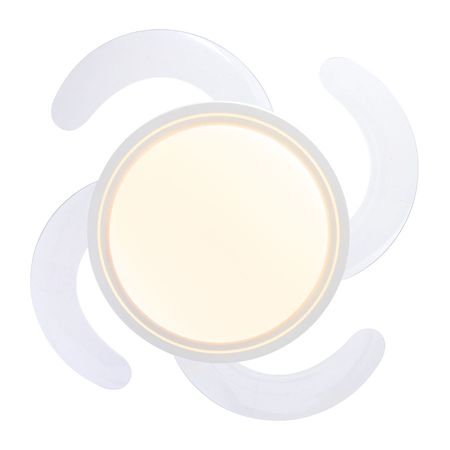 Ventilador De Techo Retráctil Etheos GVTI-VTRB Blanco Luz Led Control