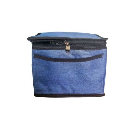 Lunchera Termica Conservador tela Azul 21x15x16 cm
