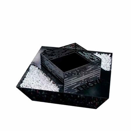 Fogón Troya Modelo Pietra 75 X 75 X 32 Cm