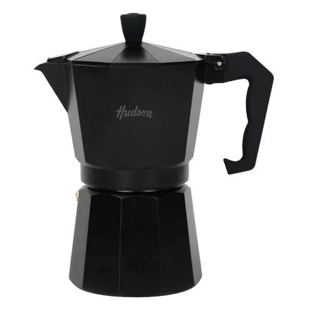 Cafetera Hudson Negra tipo italiana