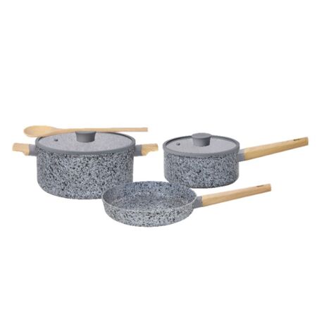 Bateria de cocina 5Pz  - Granito Stone New