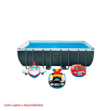 Combo Pileta Intex 17203L 549x274x132 + Flotador Kiddie 1 A 2 Años