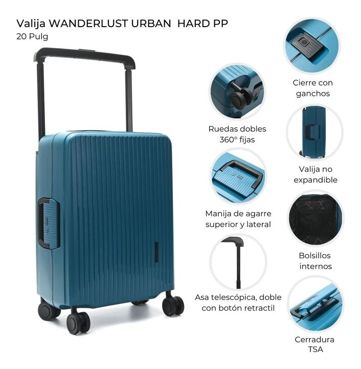 Valija Carry On Wanderlust 10-12kg Maleta Cabina Carrion 39952 - Vista 5