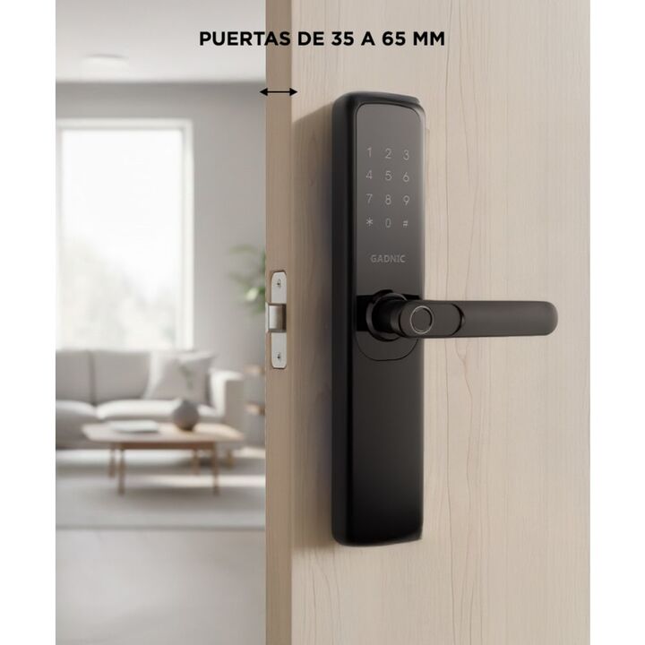 Cerradura Biométrica Gadnic Smart-L Huella Digital Bluetooth - Vista 6