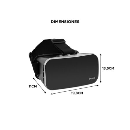 Lentes para Realidad Virtual VR Gadnic 