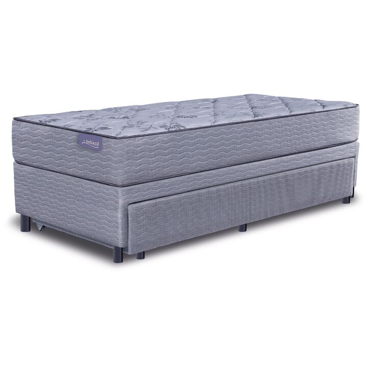 Colchon y Sommier Marinero Bicama Agra de Resortes Bonnell 1 Plaza y Media 90x190cm Inducol - Vista 4
