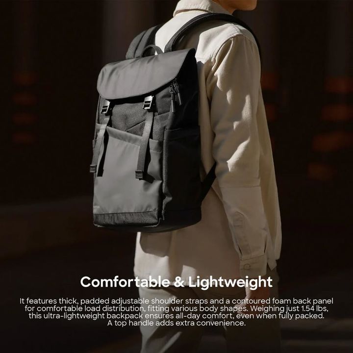 Mochila Notebook Tomtoc Slash-T64 Flip 15,6" 18L Negro - Vista 2