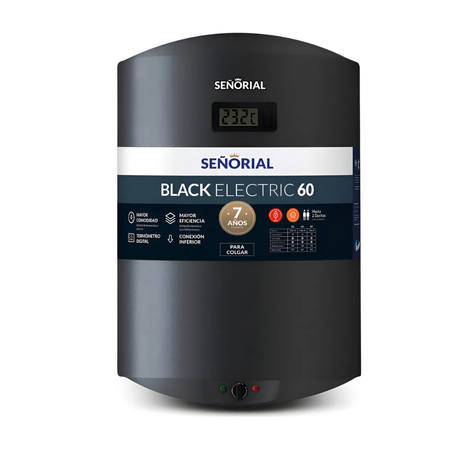 termotanque electrico señorial 60 litros black