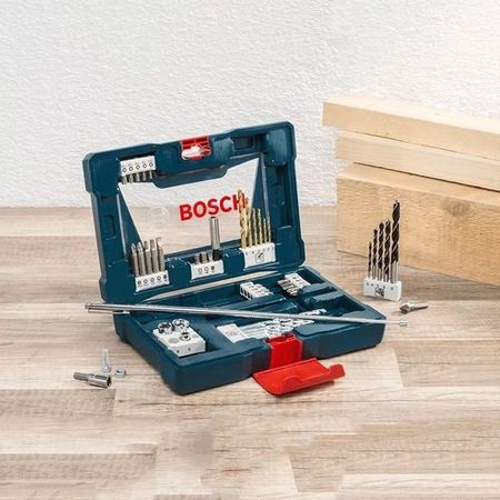 Set Kit De 48 Piezas Bosch V-line Mechas Y Puntas De Titanio