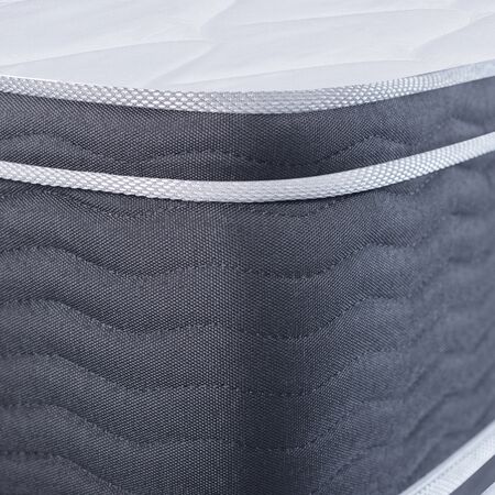 Colchon y Sommier Inducol Nimbus Visco 1 Plaza y Media 100x190x26 Espuma de Alta Densidad Doble Pillow Viscoelastico