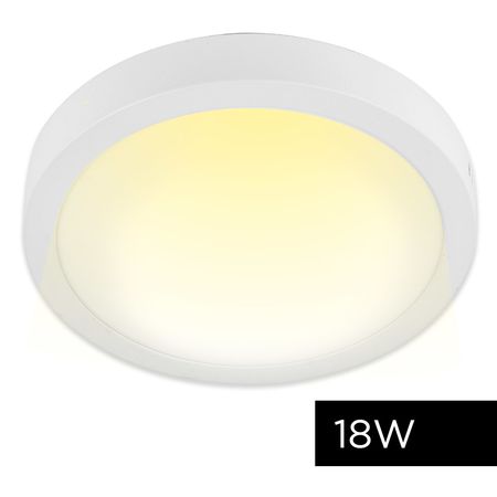 Plafon Lampara techo Led Gadnic PNL18 Calido Redondo 18W