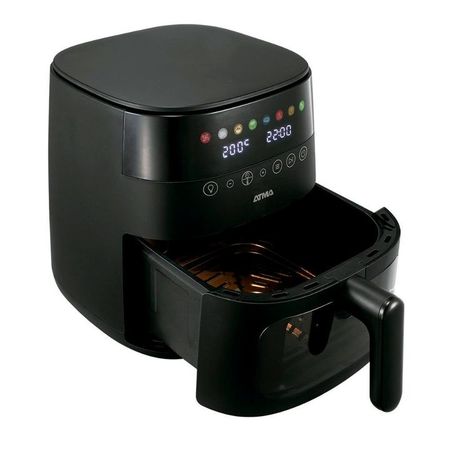 Freidora Sin Aceite ATMA 6LTS Digital Con Visor Negra FR246ABP