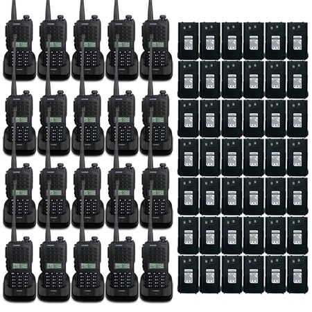 Handy Gadnic WK88 Kit x20 Bi-Banda 10w 128CH Hasta 12km + 40 Baterías y 20 Manos Libres