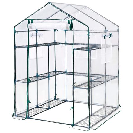 Invernadero South Port By Gadnic Estructura Acero Indoor Outdoor Cultivo Uv Con Estantes