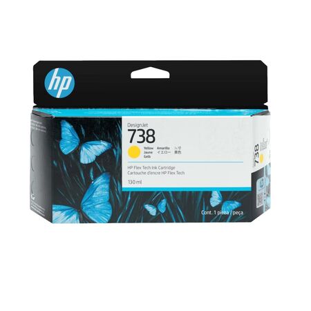 Cartucho Hp 498N7A HP 738 130-ml Yellow DesignJet Ink