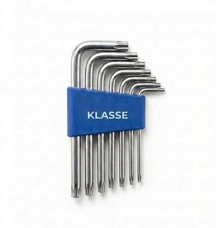 Juego De Llaves Torx Klasse 7 Piezas T10 A T40 Cromadas (KS7703)