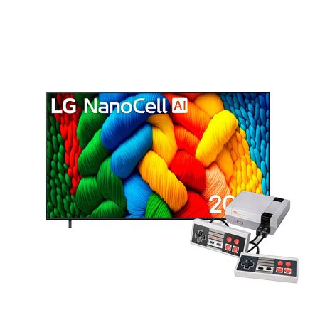 Combo Smart TV LG NanoCell 4K 75" + Consola Retro NES 500 Juegos HDMI