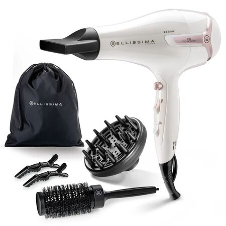 Secador De Pelo Bellisisima K9 2600 2300W Con Difusor Cepillo Y Accesorios