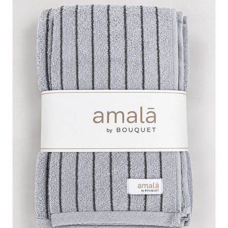 Juego de toallas Bouquet Amala gris perla