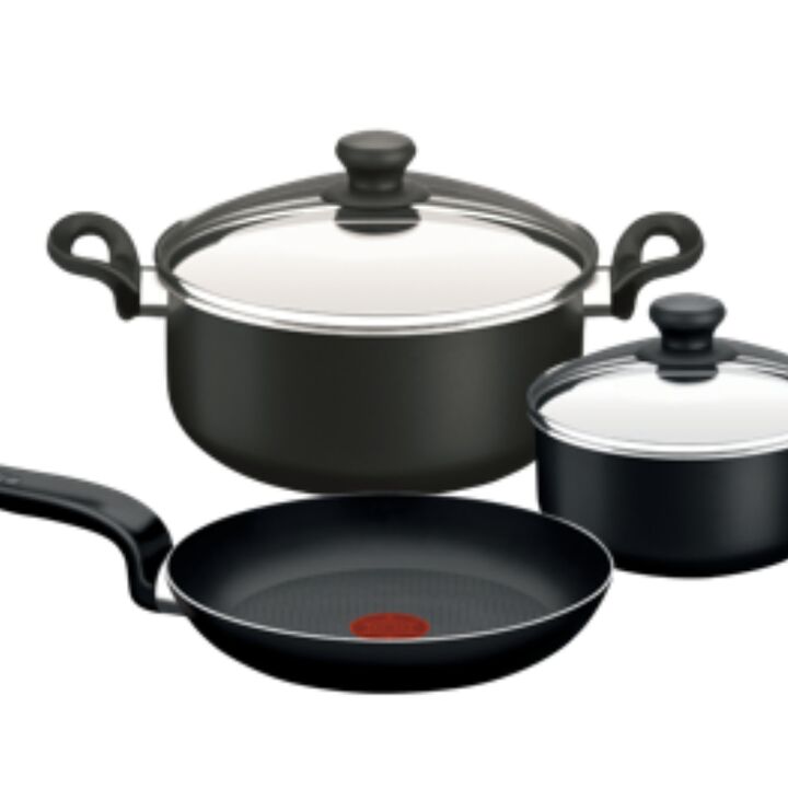 SET DE 5 PIEZAS TEFAL PRATIKA (CACEROLA 20CM C/ TAPA+OLLA 24CM C/TAPA+ SARTEN 24CM ) (T701SET3) - Vista 1