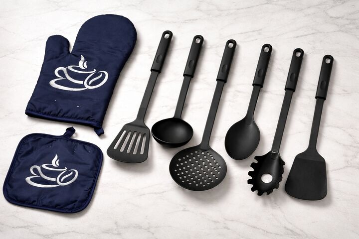 Set cocina manopla agarradera + set de 6 utensilios - Vista 1