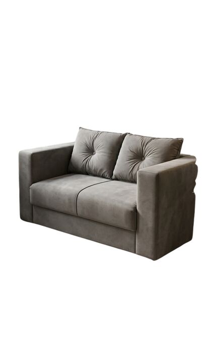 Sillon Yostin dos cuerpos color gris - Vista 1