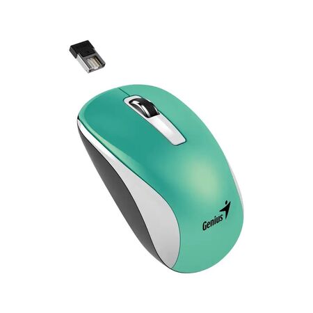 Mouse Inalámbrico Genius Verde y Blanco NX-7010