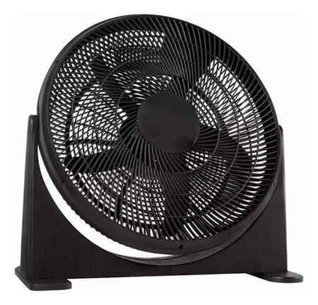 Ventilador De Piso Kanji Kjh-fh1405 Con 5 Aspas De Plástico Negro De 14  35.56 Cm