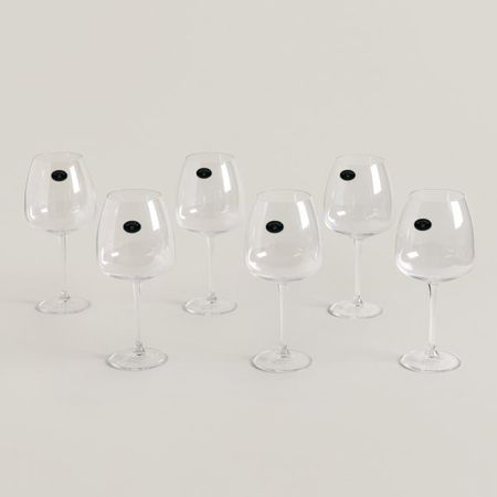 SET X12 COPAS DE CRISTAL DE BOHEMIA ANSER 610 ML