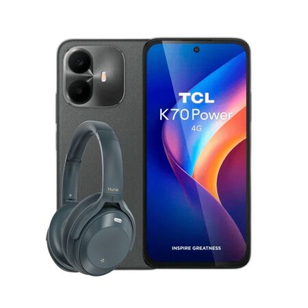 Combo TCL K70 Power 4+256GB + Auricular Hune Vincha ANC