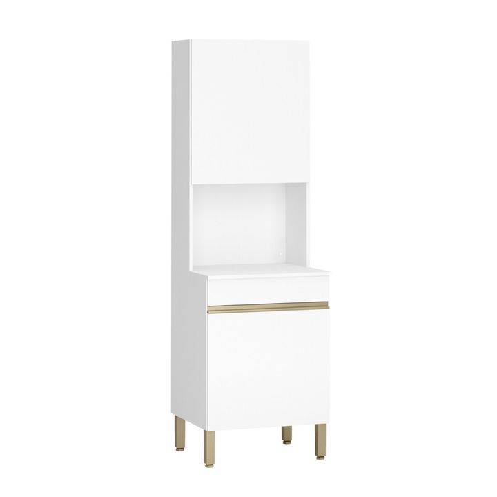 Mueble Para Microondas Organizador Line Puertas Blanco - Vista 1