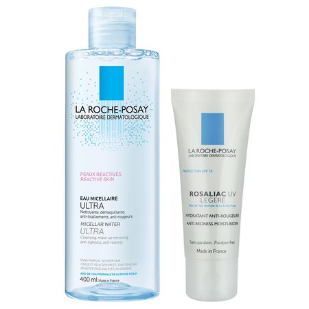 Combo La Roche Posay Piel Rosasea Agua Micelar + Rosaliac Uv