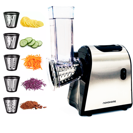 Rallador Eléctrico 5 Conos Novohome NH-SM219 250W Acero Inox