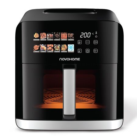 Freidora de Aire Novohome Digital a Color Ventana 10L 1500W