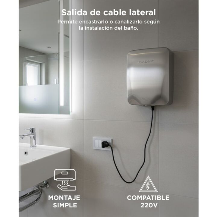 Secamanos Electrico Gadnic Con Sensor de Movimiento - Vista 5