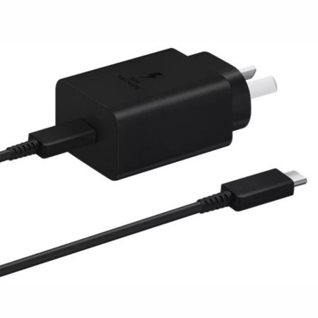 SAMSUNG CARGADOR FAST CHARGE USB-C 15W NEGRO CON CABLE EP-T1510XBSGAR