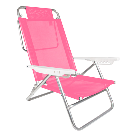 Silla Playa Reposera Aluminio Mor Summer - Color Rosa