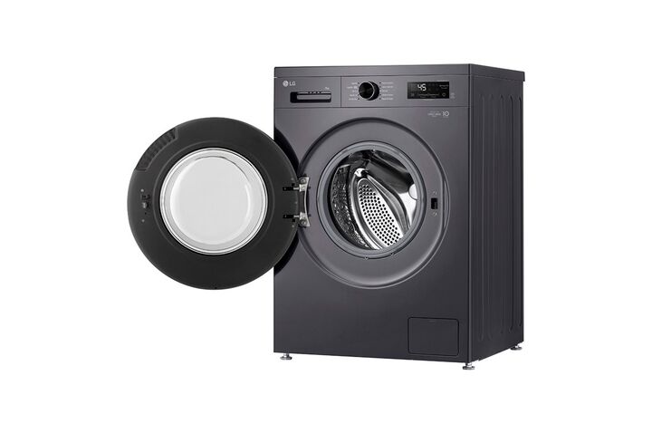 Lavarropas Automático LG Wm80mvfs6 8kg 1200rpm Inverter Gris Oscuro - Vista 4