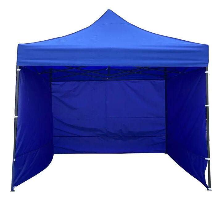 Gazebo Plegable C/ Pared 3x3m Black Jack Gaze02 Oxford 1080d Azul - Vista 1