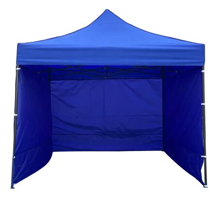 Gazebo Plegable C/ Pared 3x3m Black Jack Gaze02 Oxford 1080d Azul