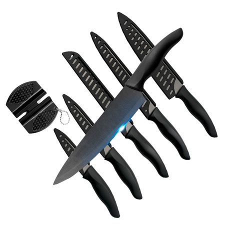 Juego de 6 Piezas Cuchillos Cocina Cuk by Gadnic De Acero Inoxidable