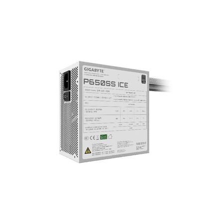 Fuente 650W Gigabyte 80Plus Silver GP-P650SS Ice Blanco