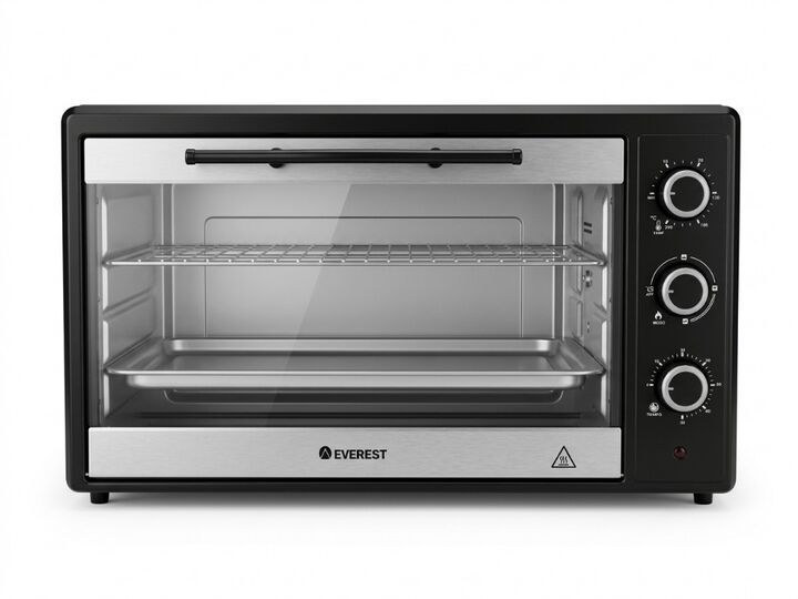 Horno Eléctrico Everest 60lts 2000w negro - Vista 1