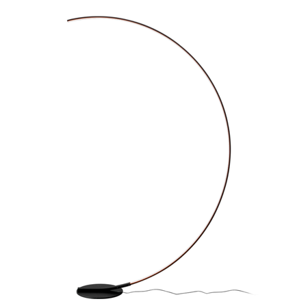 Lampara De Pie Morti Led 44w 210cm Dabor Diseño Deco Estructura Negro Pantalla Negro