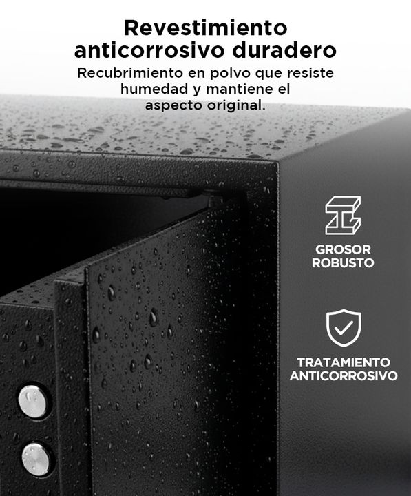 Caja Fuerte Gadnic Seguridad Reforzada Digital Con Llave y Teclado - Vista 5